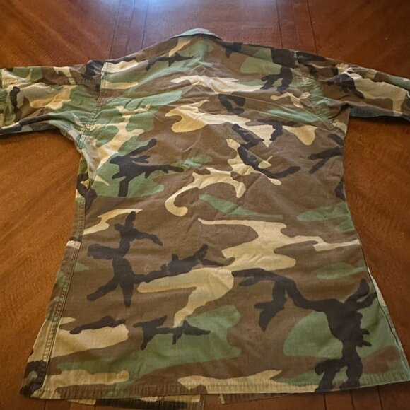Vintage USMC Woodland Camo BDU Jacket – Small Regular – USGI Military Coat - Picture 4 of 4